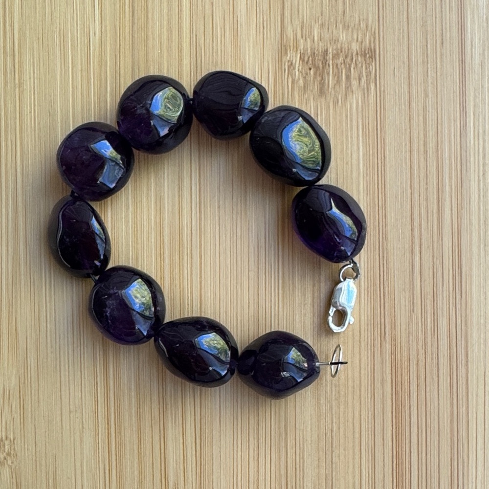 Purple Beaded Bracelet